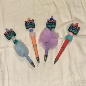 Emotional Support Coworker Pens - Multicolor Set